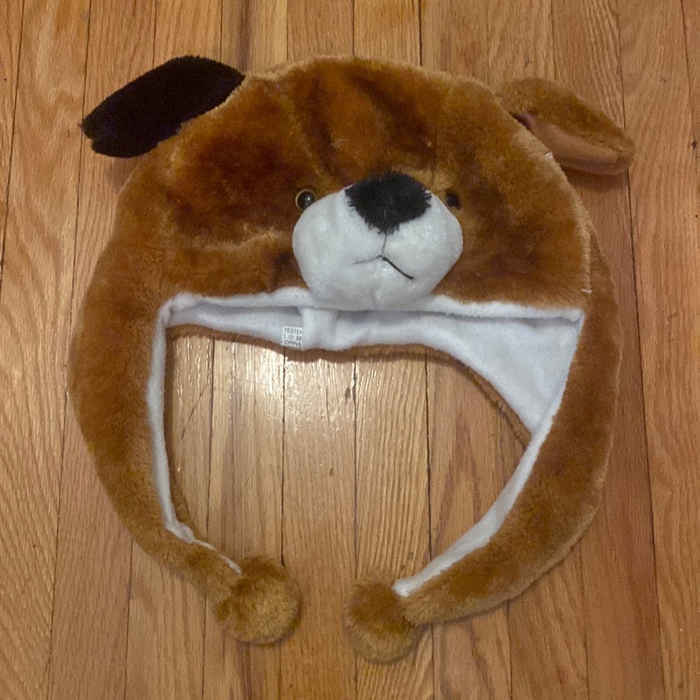 Kids Claire’s Cute Dog Hat with ears and nose one size fits all
